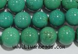 CNT209 15.5 inches 10mm round natural turquoise beads wholesale