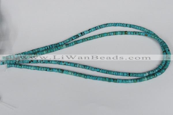 CNT21 16 inches 3-5mm heishi natural turquoise beads wholesale