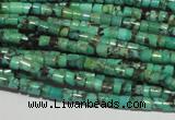 CNT216 15.5 inches 2.5*3mm heishi natural turquoise beads wholesale