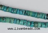 CNT22 16 inches 3-6mm heishi natural turquoise beads wholesale