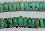 CNT223 15.5 inches 5*11mm rondelle natural turquoise beads wholesale