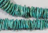 CNT228 15.5 inches 2*6mm - 5*22mm dish natural turquoise beads wholesale