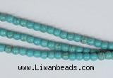 CNT24 16 inches 3.5mm round natural turquoise beads wholesale