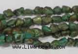 CNT242 15.5 inches 5*6mm - 6*10mm nuggets natural turquoise beads