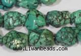 CNT248 15.5 inches 12*14mm - 15*18mm nuggets natural turquoise beads