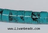 CNT26 16 inches 9*14mm wheel natural turquoise beads wholesale