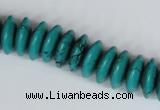 CNT27 16 inches 6*15mm rondelle natural turquoise beads wholesale