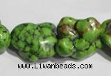 CNT282 15.5 inches 20*24mm - 25*28mm nuggets natural turquoise beads