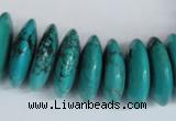 CNT29 16 inches 8*25mm rondelle natural turquoise beads wholesale