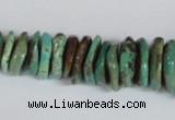 CNT30 16 inches multi-size natural turquoise chip beads wholesale