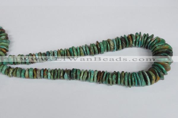 CNT30 16 inches multi-size natural turquoise chip beads wholesale