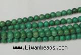 CNT350 15.5 inches 4mm round turquoise beads wholesale