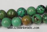 CNT354 15.5 inches 12mm round turquoise beads wholesale