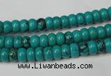 CNT360 15.5 inches 4*6mm rondelle turquoise beads wholesale