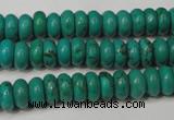 CNT363 15.5 inches 4*8mm rondelle turquoise beads wholesale