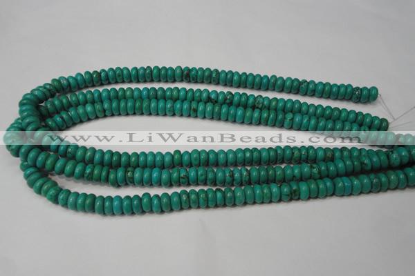 CNT363 15.5 inches 4*8mm rondelle turquoise beads wholesale