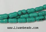 CNT372 15.5 inches 5*10mm bone turquoise beads wholesale