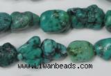 CNT381 15.5 inches 10*14mm - 12*16mm nuggets natural turquoise beads