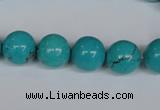 CNT41 16 inches 8mm round turquoise beads wholesale