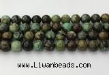 CNT413 15.5 inches 12mm round natural turquoise beads wholesale