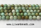 CNT418 15.5 inches 10mm round mongolian turquoise beads wholesale