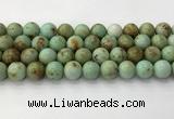 CNT419 15.5 inches 12mm round mongolian turquoise beads wholesale