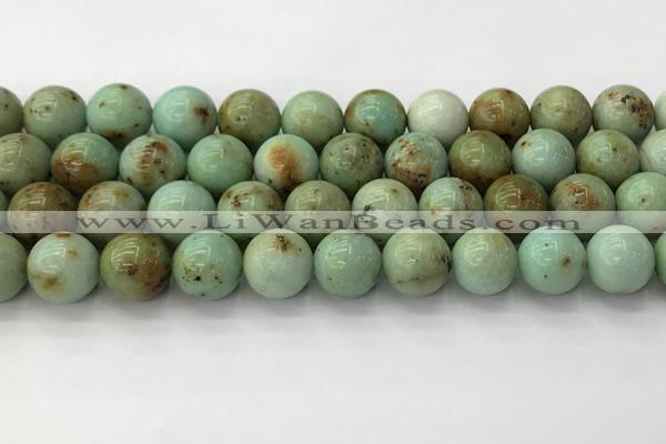 CNT419 15.5 inches 12mm round mongolian turquoise beads wholesale