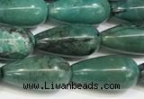 CNT514 15.5 inches 8*16mm teardrop turquoise gemstone beads