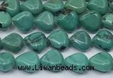 CNT545 15.5 inches 6mm triangle turquoise gemstone beads