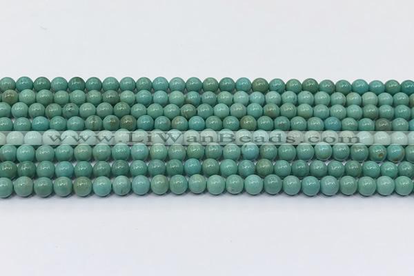 CNT573 15.5 inches 5mm round turquoise gemstone beads