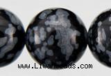 COB24 15 inches 10mm round snowflake obsidian gemstone beads wholesale