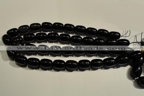 COB464 15.5 inches 13*18mm drum black obsidian beads wholesale