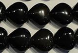 COB469 15.5 inches 14*14mm heart black obsidian beads wholesale