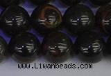 COB655 15.5 inches 14mm round gold black obsidian beads wholesale