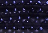 COB711 15.5 inches 6mm round ice black obsidian beads wholesale