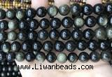 COB768 15.5 inches 10mm round golden obsidian beads wholesale