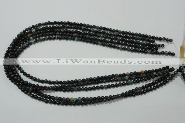 COJ300 15.5 inches 4mm round Indian bloodstone beads wholesale