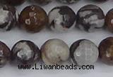 COJ364 15.5 inches 12mm faceted round outback jasper beads