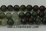 COJ450 15.5 inches 4mm round blood jasper beads wholesale