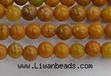 COJ600 15.5 inches 4mm round orpiment jasper beads wholesale