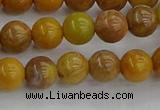 COJ601 15.5 inches 6mm round orpiment jasper beads wholesale