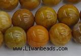 COJ603 15.5 inches 10mm round orpiment jasper beads wholesale