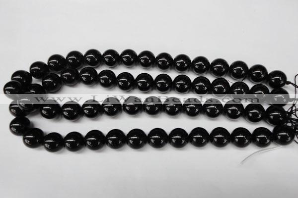 CON06 15.5 inches 14mm round black onyx gemstone beads