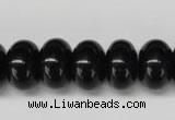 CON24 15.5 inches 10*16mm rondelle black onyx gemstone beads