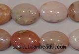 COP1025 15.5 inches 15*20mm oval natural pink opal gemstone beads