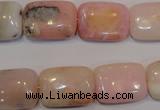 COP1034 15.5 inches 13*18mm rectangle natural pink opal gemstone beads