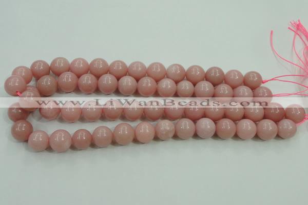 COP1215 15.5 inches 14mm round Chinese pink opal gemstone beads