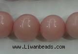 COP1217 15.5 inches 18mm round Chinese pink opal gemstone beads