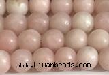 COP1241 15.5 inches 6mm round Chinese pink opal beads