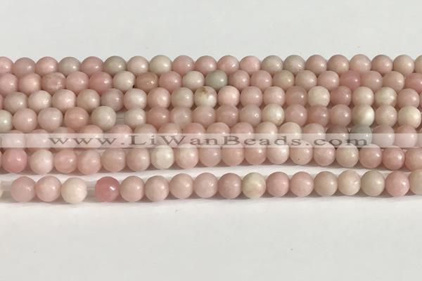 COP1241 15.5 inches 6mm round Chinese pink opal beads